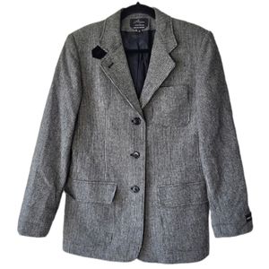 Alanni Donny Brook Houndstooth wool blazer jacket